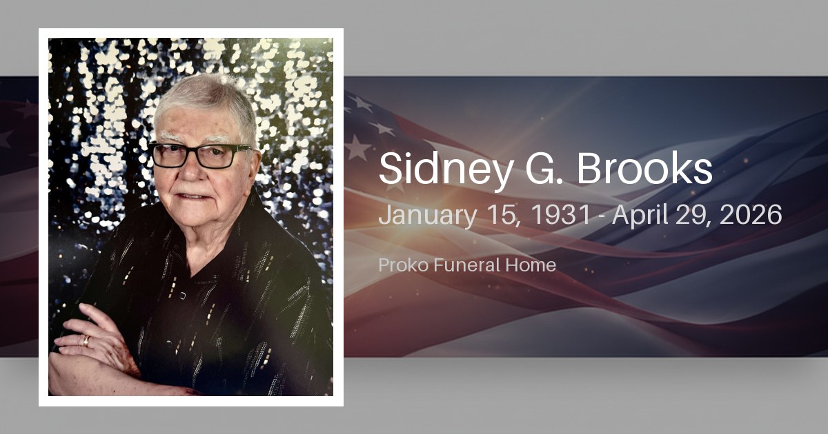 Sidney G. Brooks - Proko Funeral Home