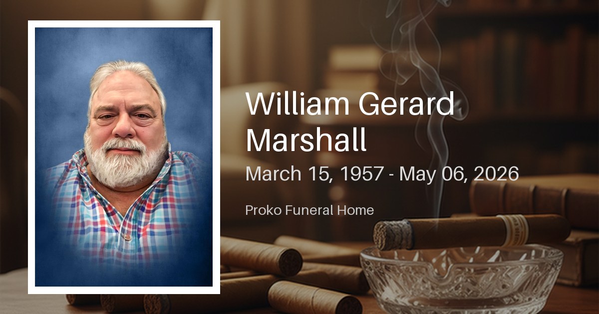 William Gerard Marshall - Proko Funeral Home